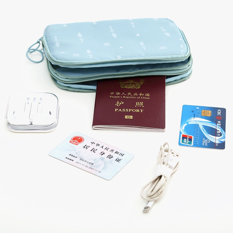 Travel Document Organizer with Card Holders Travel Document Organizer with Card Holders