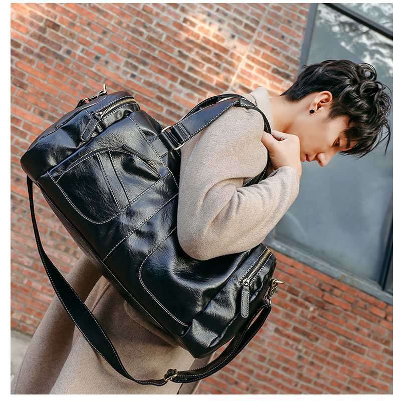 Travel Duffel Bag Leather Handbag Travel Duffel Bag Leather Handbag