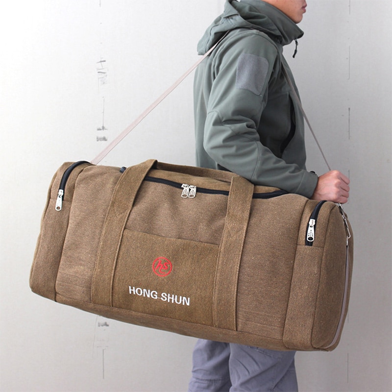 Travel Duffle Bag for Men with Zipper Closure