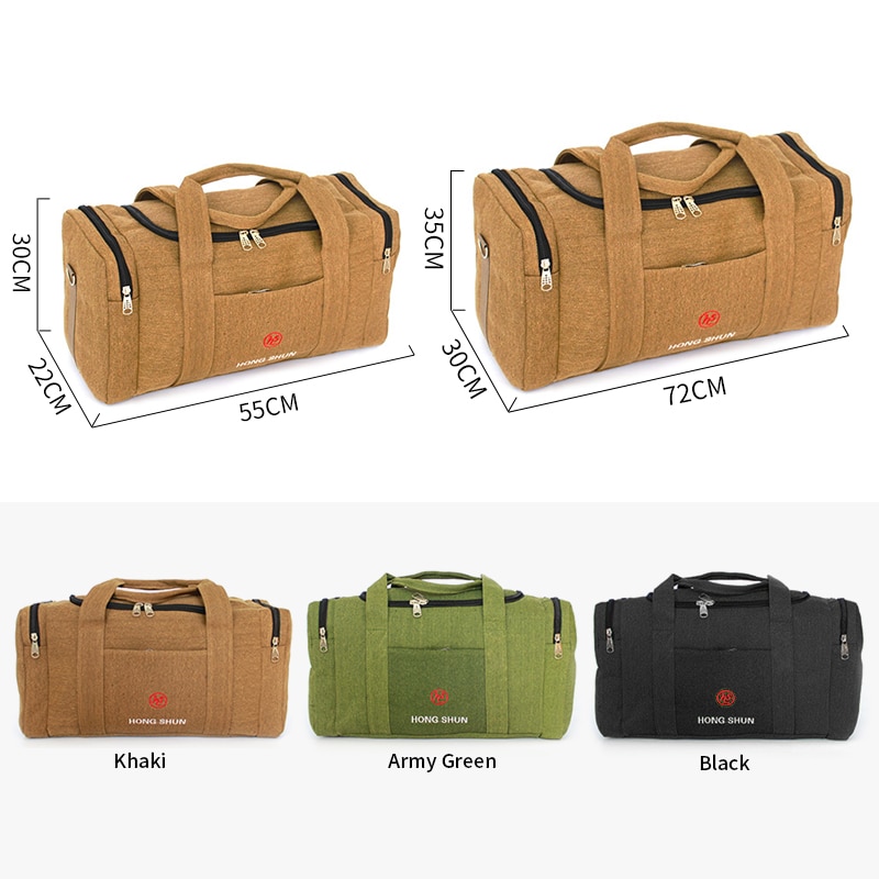 Travel Duffle Bag for Men with Zipper Closure Travel Duffle Bag for Men with Zipper Closure