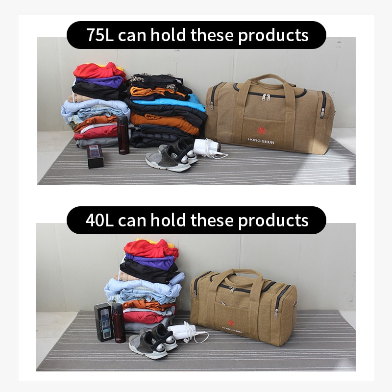 Travel Duffle Bag for Men with Zipper Closure Travel Duffle Bag for Men with Zipper Closure