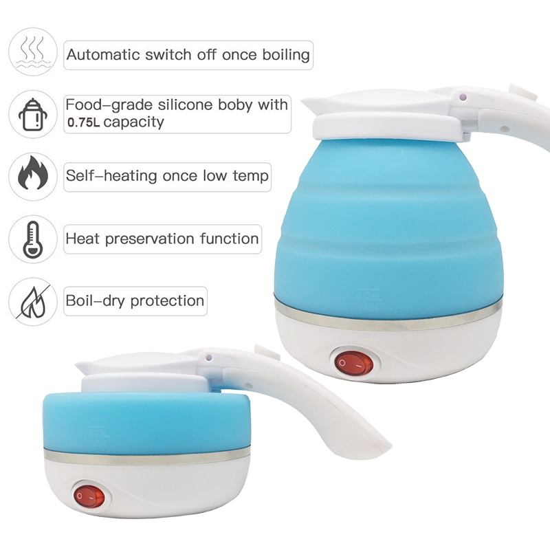 Travel Electric Kettle Collapsible Camping Kettle