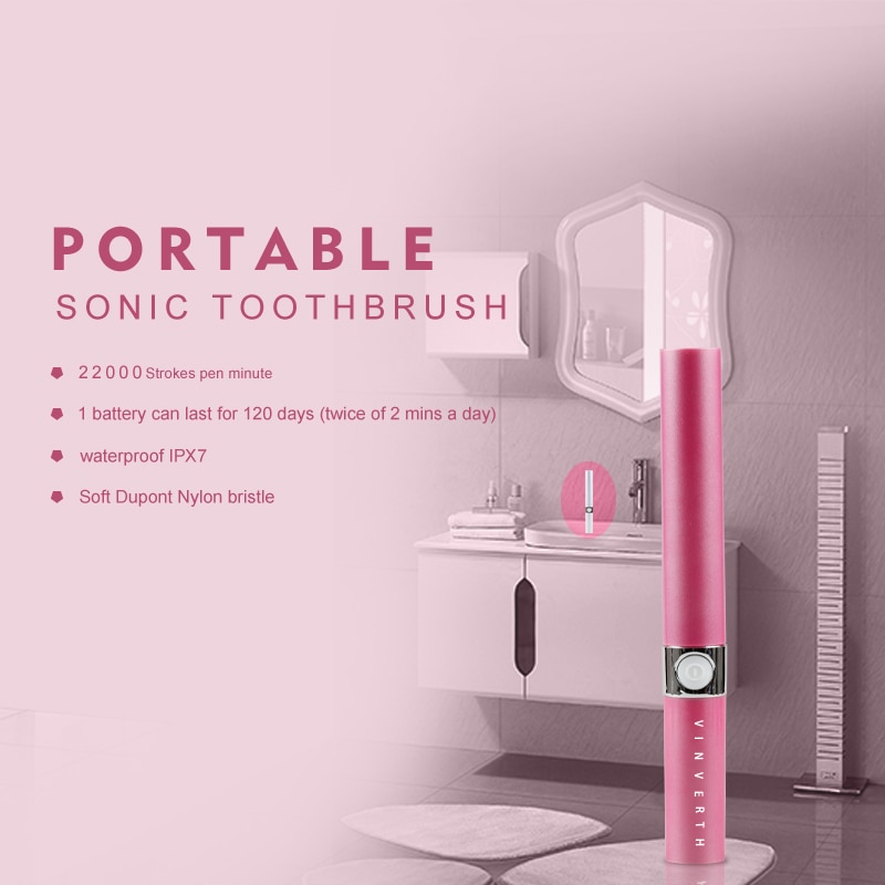 Travel Electric Toothbrush Nylon Bristles Travel Electric Toothbrush Nylon Bristles