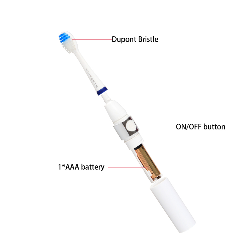 Travel Electric Toothbrush Nylon Bristles Travel Electric Toothbrush Nylon Bristles