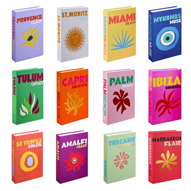 Travel Fake Book Decor Storage Box Travel Fake Book Decor Storage Box