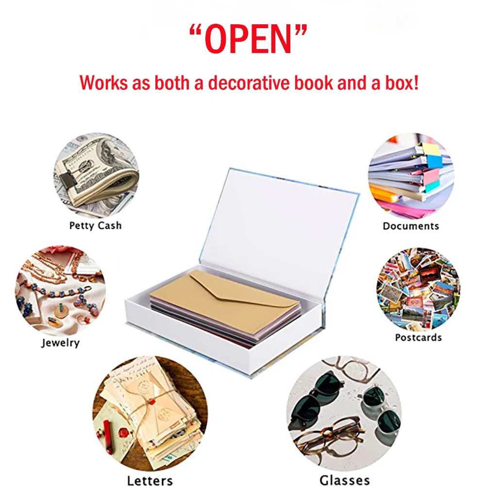 Travel Fake Book Decor Storage Box Travel Fake Book Decor Storage Box