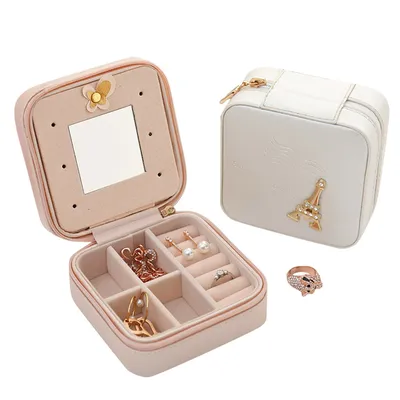 Travel Jewelry Case Leather Organizer Travel Jewelry Case Leather Organizer