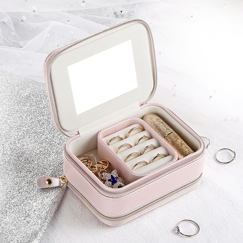 Travel Jewelry Organizer Portable Container Travel Jewelry Organizer Portable Container
