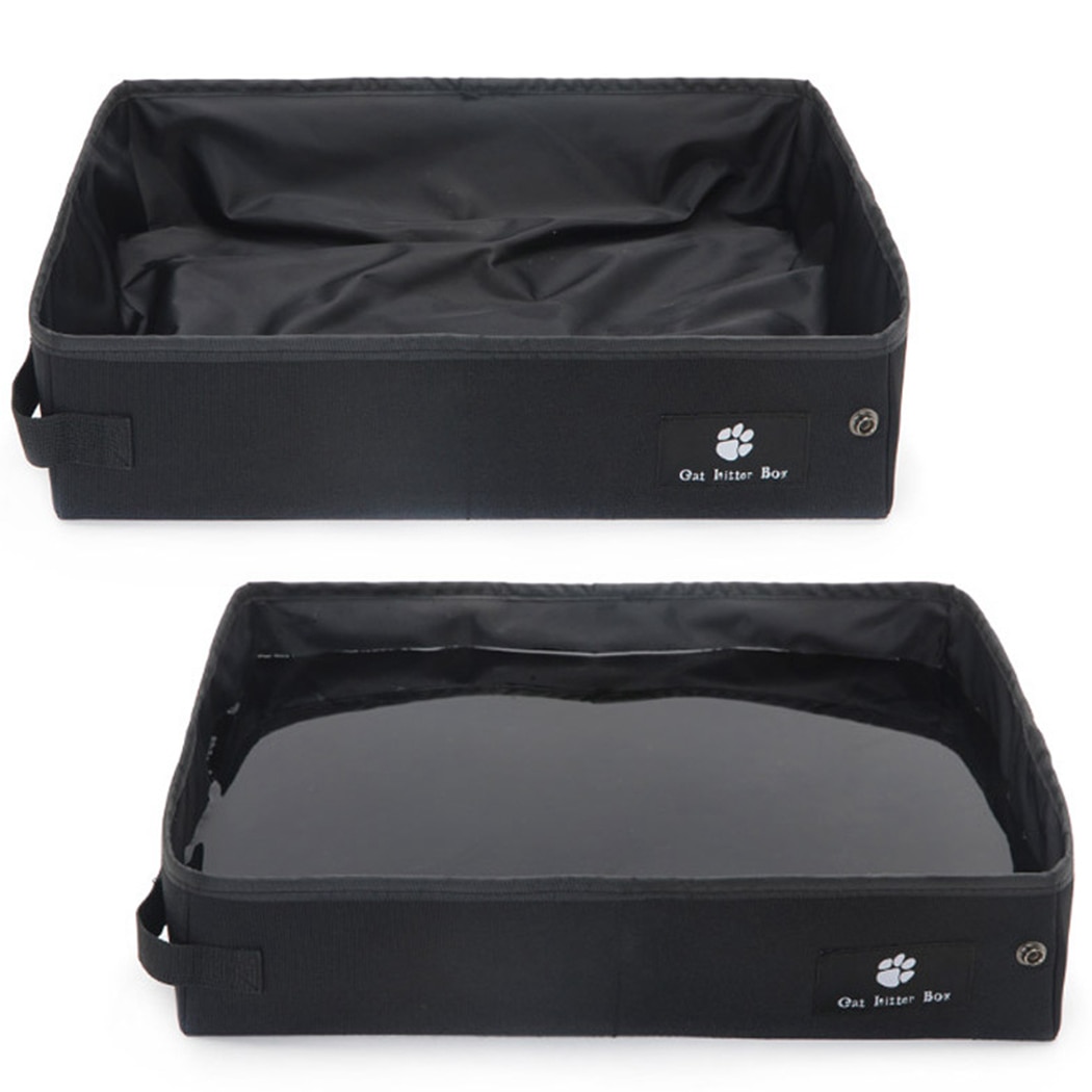 Travel Litter Box Foldable Cat Pan Travel Litter Box Foldable Cat Pan
