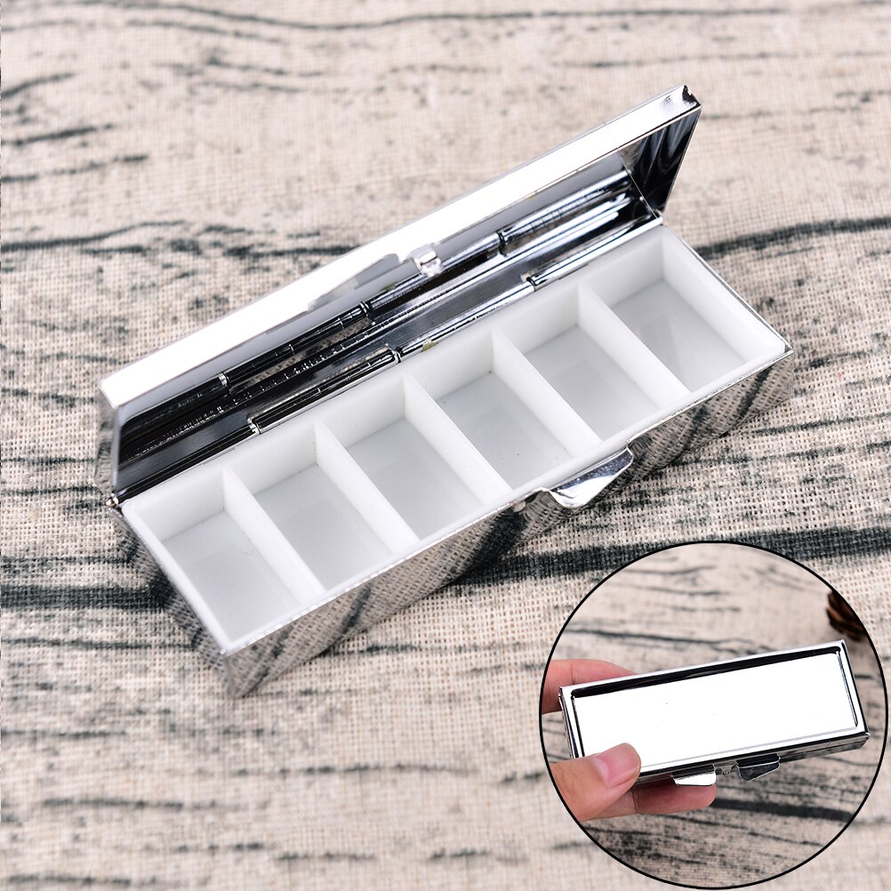 Travel Metal Pill Box Container Travel Metal Pill Box Container