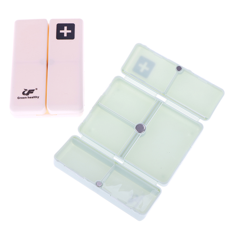 Travel Pill Organizer 7-Grid Container