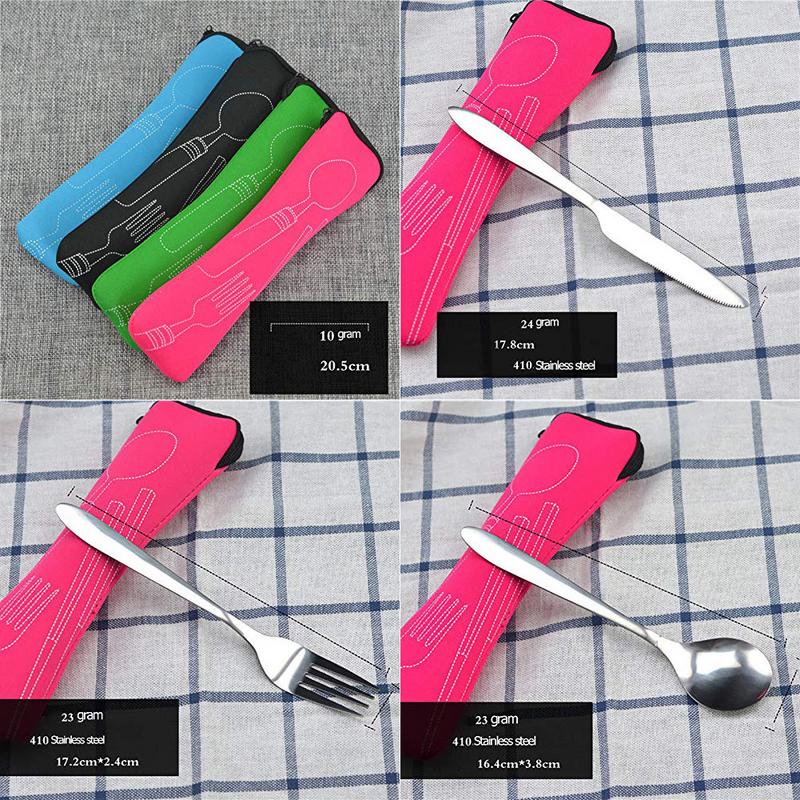 Traveling Knife Fork and Spoon Set