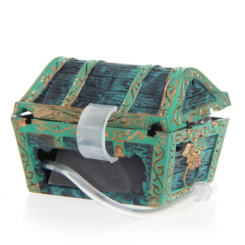 Treasure Chest Fish Tank Aerating Decor