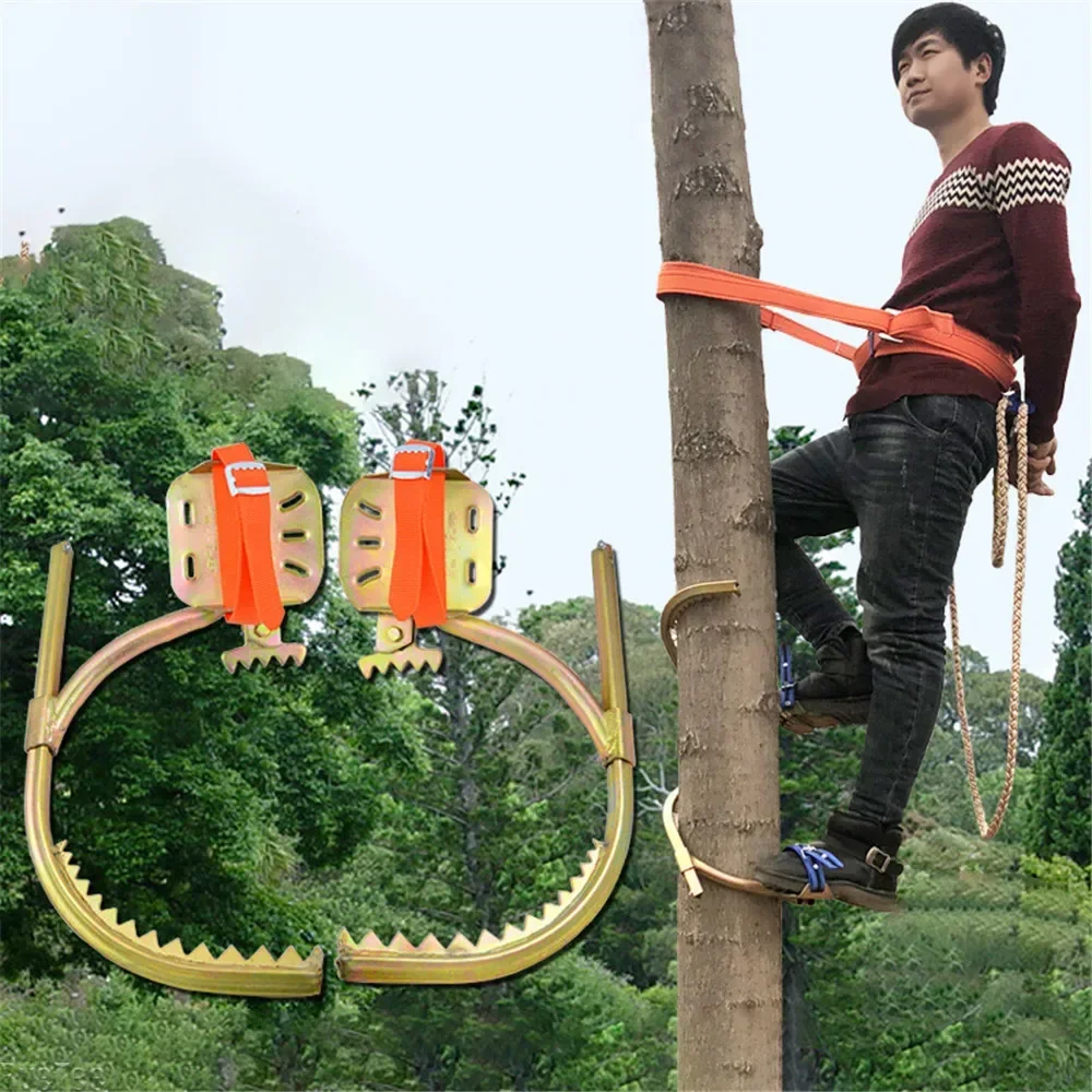 Tree Climbing Electrician Wooden Pole Foot Buckle Iron Shoe Tree Climbing Tool Cable Electric Pole Climbing Pole Foot Tree Climbing Electrician Wooden Pole Foot Buckle Iron Shoe Tree Climbing Tool Cable Electric Pole Climbing Pole Foot