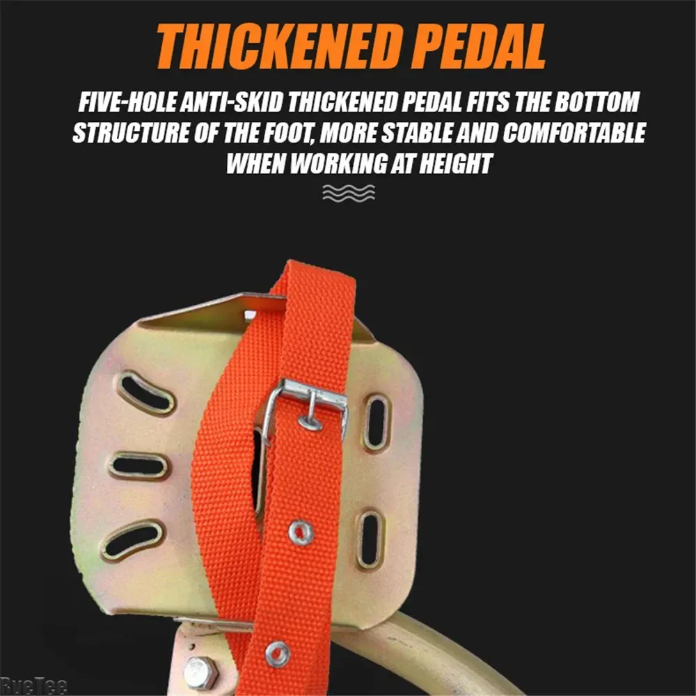 Tree Climbing Electrician Wooden Pole Foot Buckle Iron Shoe Tree Climbing Tool Cable Electric Pole Climbing Pole Foot