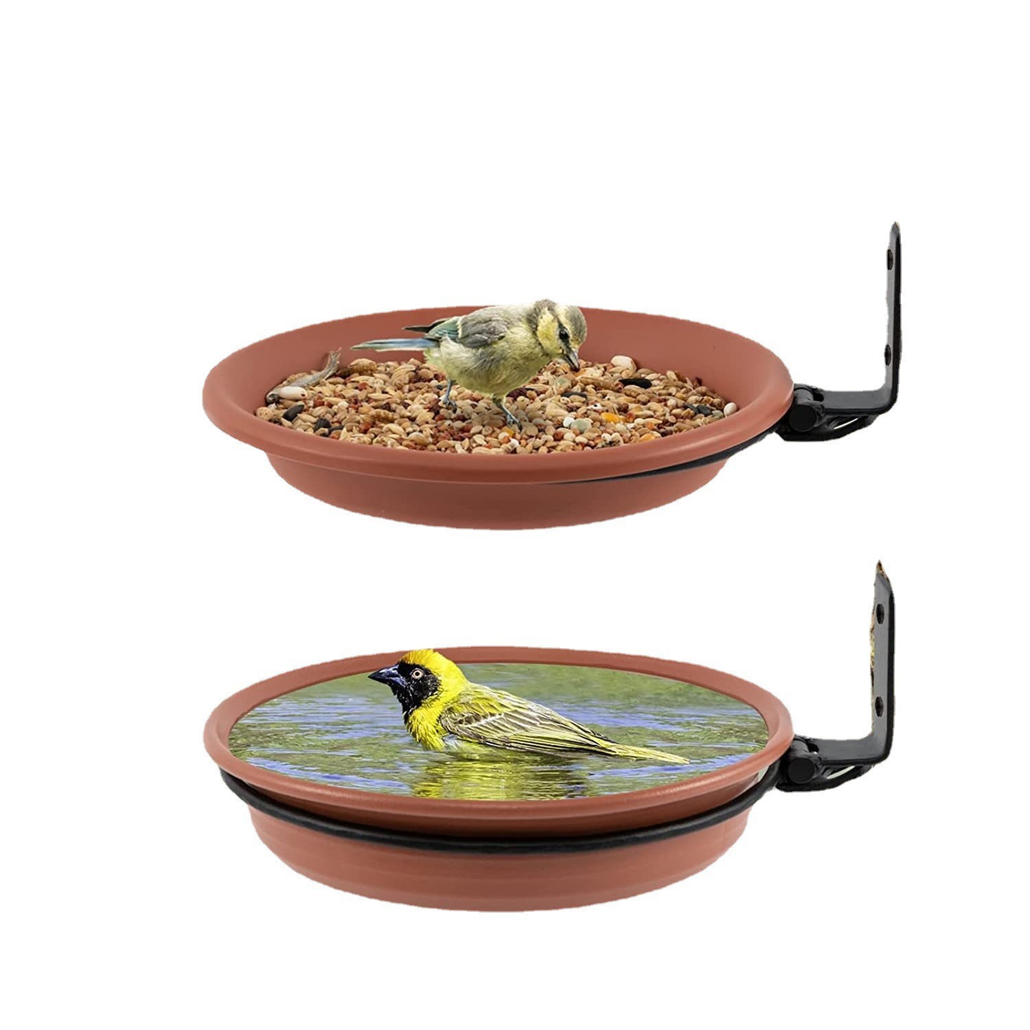 Tree Mounted Bird Feeder and Bird Bath (2 pcs)