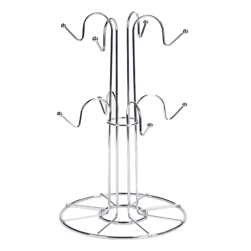 Tree Shaped 8 Hook Metal Mug Rack Tree Shaped 8 Hook Metal Mug Rack