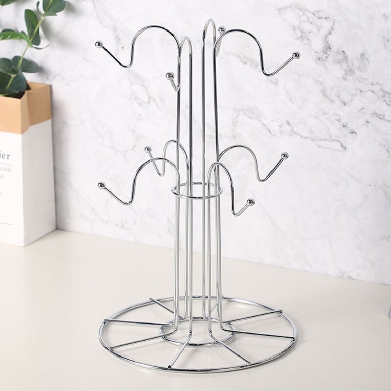 Tree Shaped 8 Hook Metal Mug Rack Tree Shaped 8 Hook Metal Mug Rack