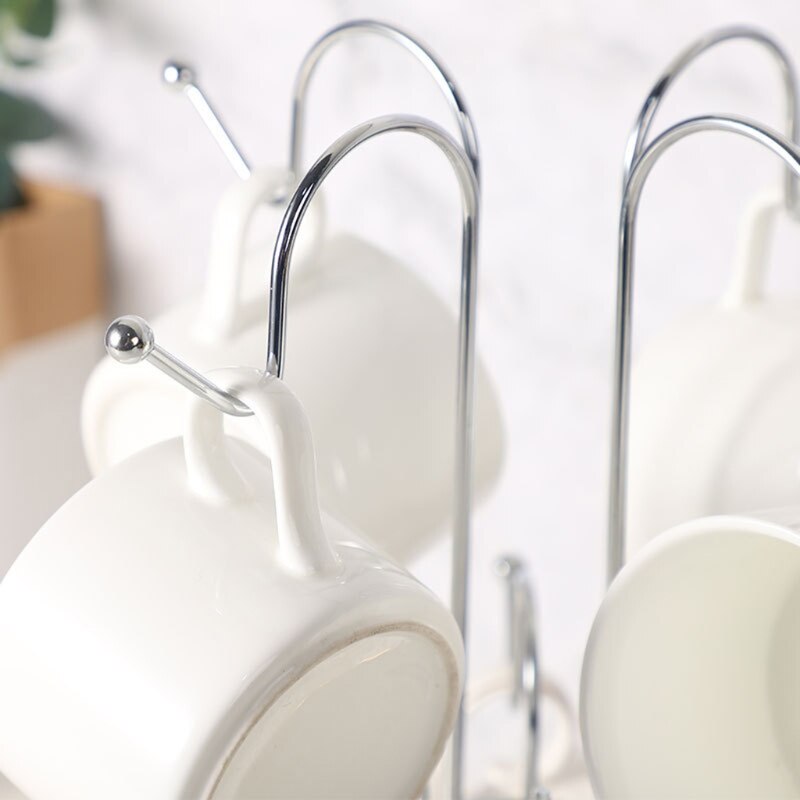Tree Shaped 8 Hook Metal Mug Rack Tree Shaped 8 Hook Metal Mug Rack
