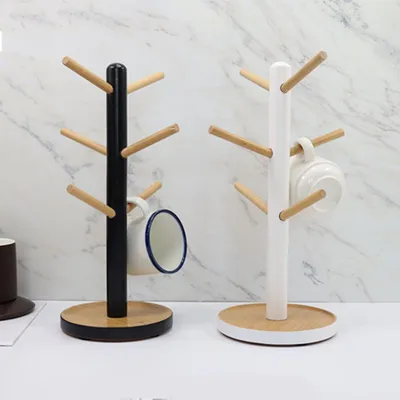 Tree Shaped Wooden Mug Stand Tree Shaped Wooden Mug Stand
