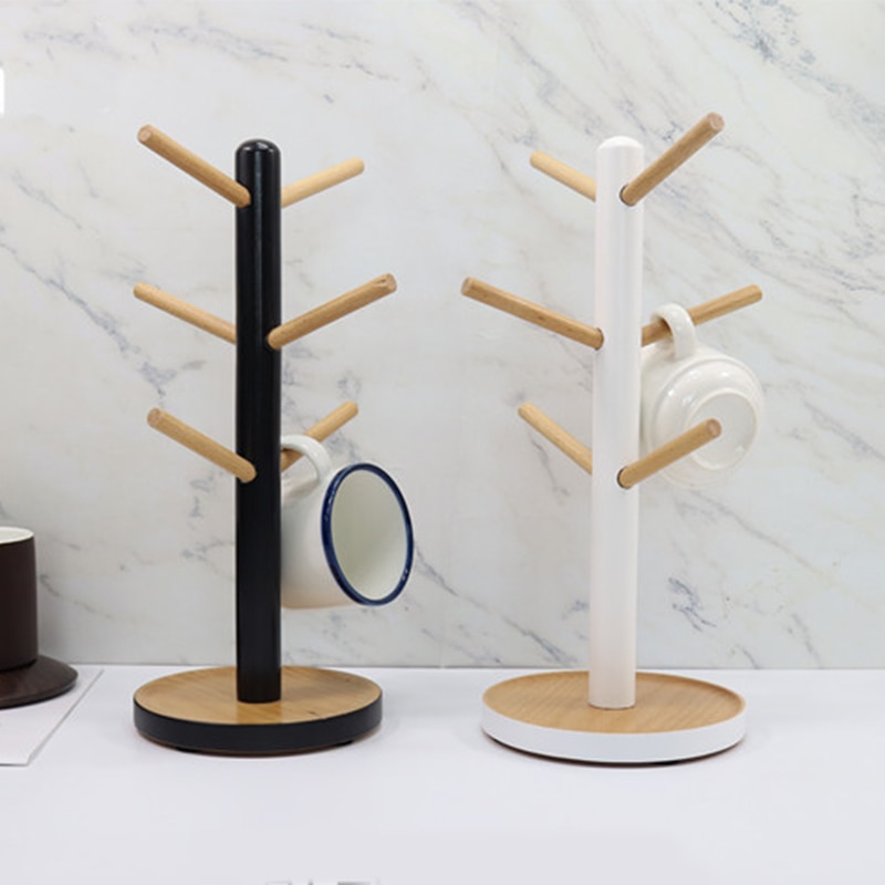 Tree Shaped Wooden Mug Stand Tree Shaped Wooden Mug Stand