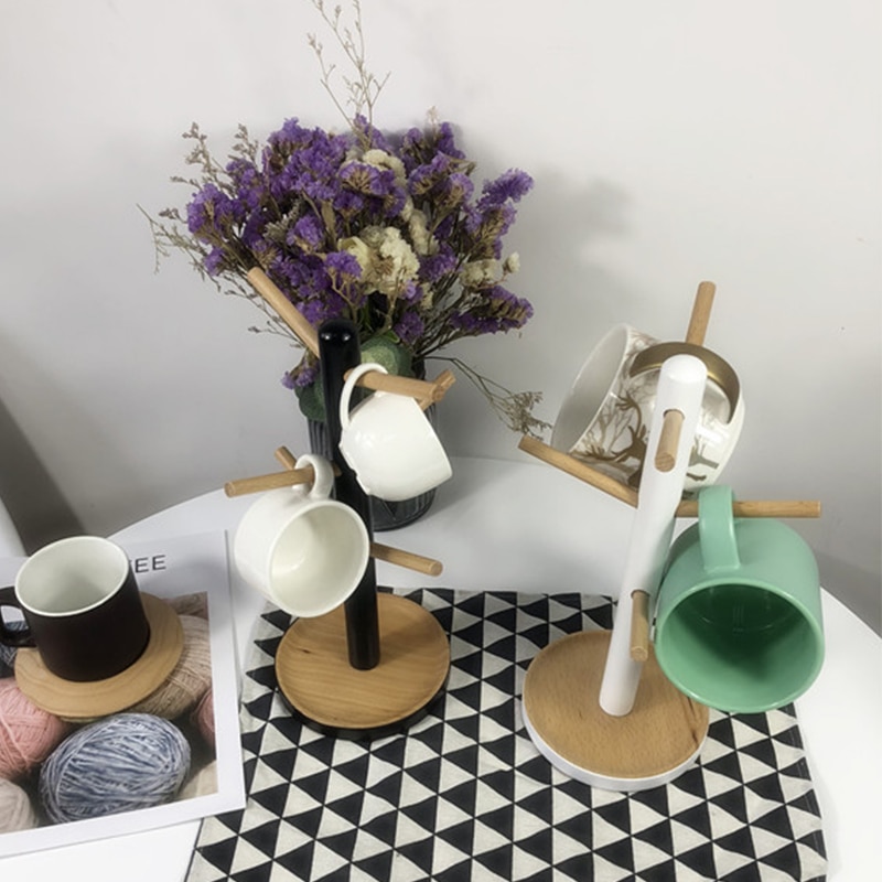 Tree Shaped Wooden Mug Stand Tree Shaped Wooden Mug Stand