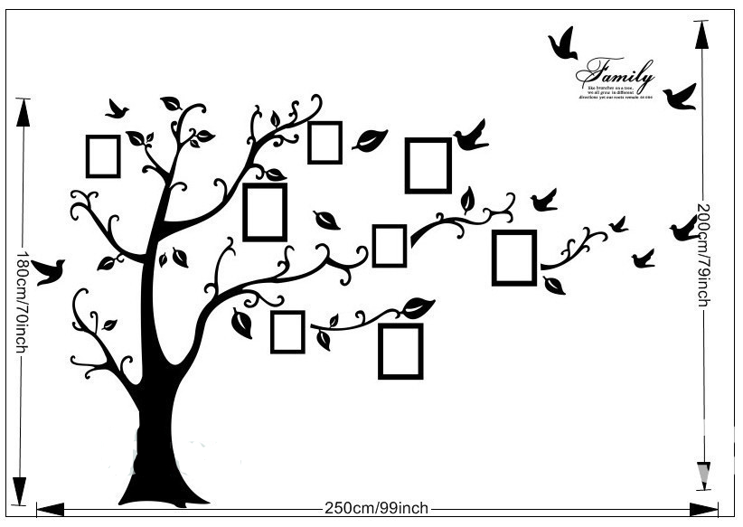 Tree Wall Decal Whimsical Sticker Tree Wall Decal Whimsical Sticker