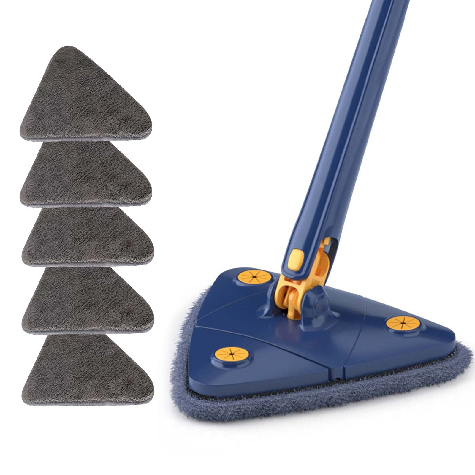 Triangle 360 Cleaning Mop Telescopic Household Ceiling Cleaning Brush Tool Self Draining To Clean Tiles and Walls Triangle 360 Cleaning Mop Telescopic Household Ceiling Cleaning Brush Tool Self Draining To Clean Tiles and Walls