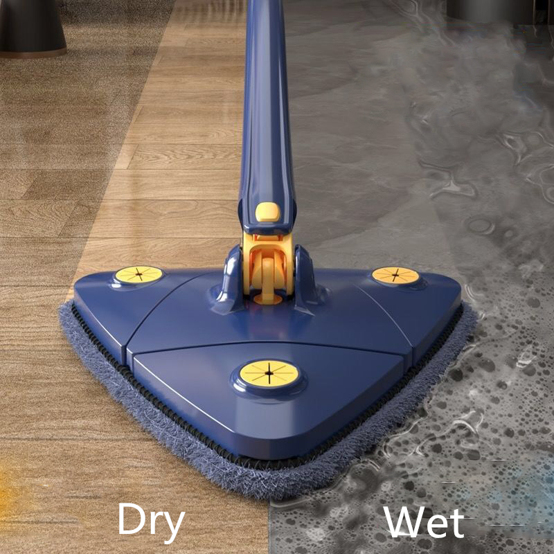 Triangle 360 Cleaning Mop Telescopic Household Ceiling Cleaning Brush Tool Self Draining To Clean Tiles and Walls Triangle 360 Cleaning Mop Telescopic Household Ceiling Cleaning Brush Tool Self Draining To Clean Tiles and Walls