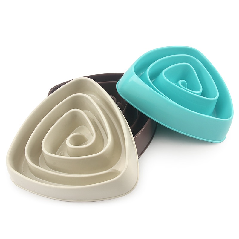 Triangular Dog Slow Feeding Bowl