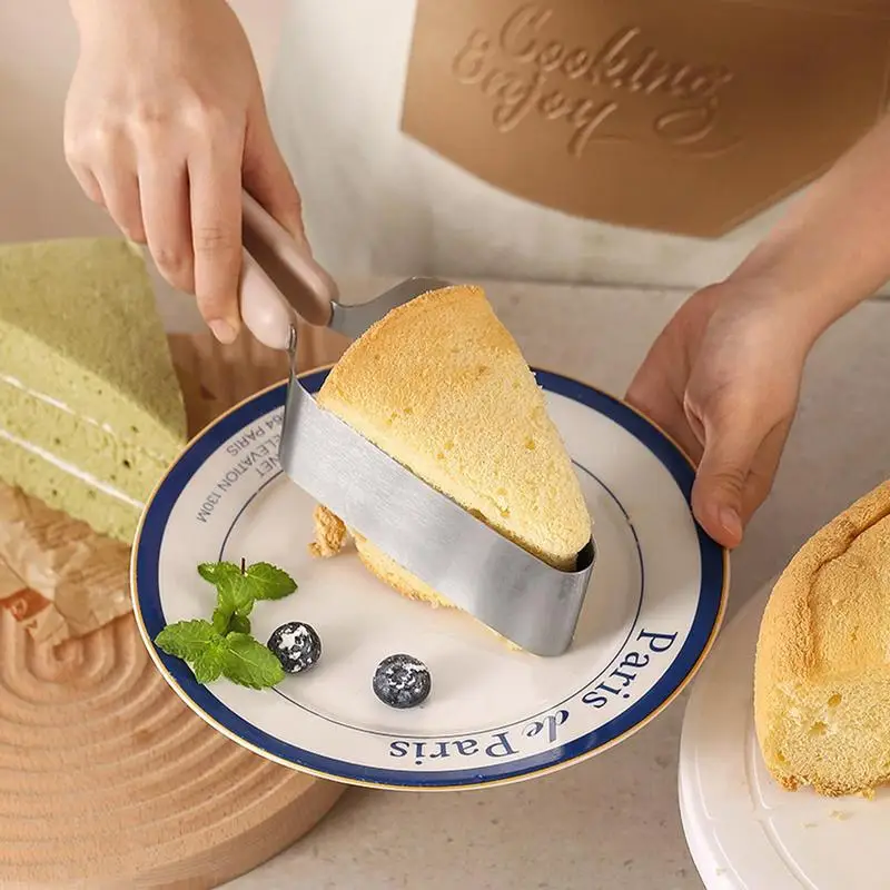 Triangular Stainless Steel Cake Slicer Dessert Shop Cutter Fudge Dessert Slicing Processing Easy To Clean Birthday Triangular Stainless Steel Cake Slicer Dessert Shop Cutter Fudge Dessert Slicing Processing Easy To Clean Birthday