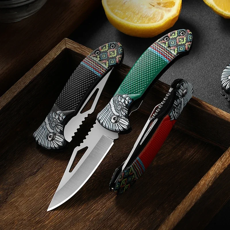 Tribe Stainless Steel Outdoor Knife Camping Self-defense Knife High Hardness Multifunctional Folding Knife Tribe Stainless Steel Outdoor Knife Camping Self-defense Knife High Hardness Multifunctional Folding Knife