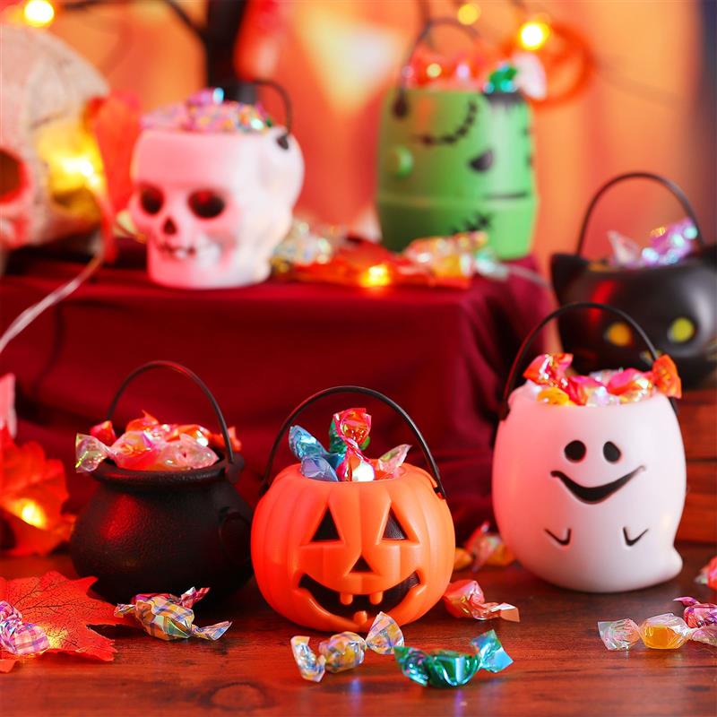 Trick or Treat Halloween Candy Buckets (12Pcs) Trick or Treat Halloween Candy Buckets (12Pcs)