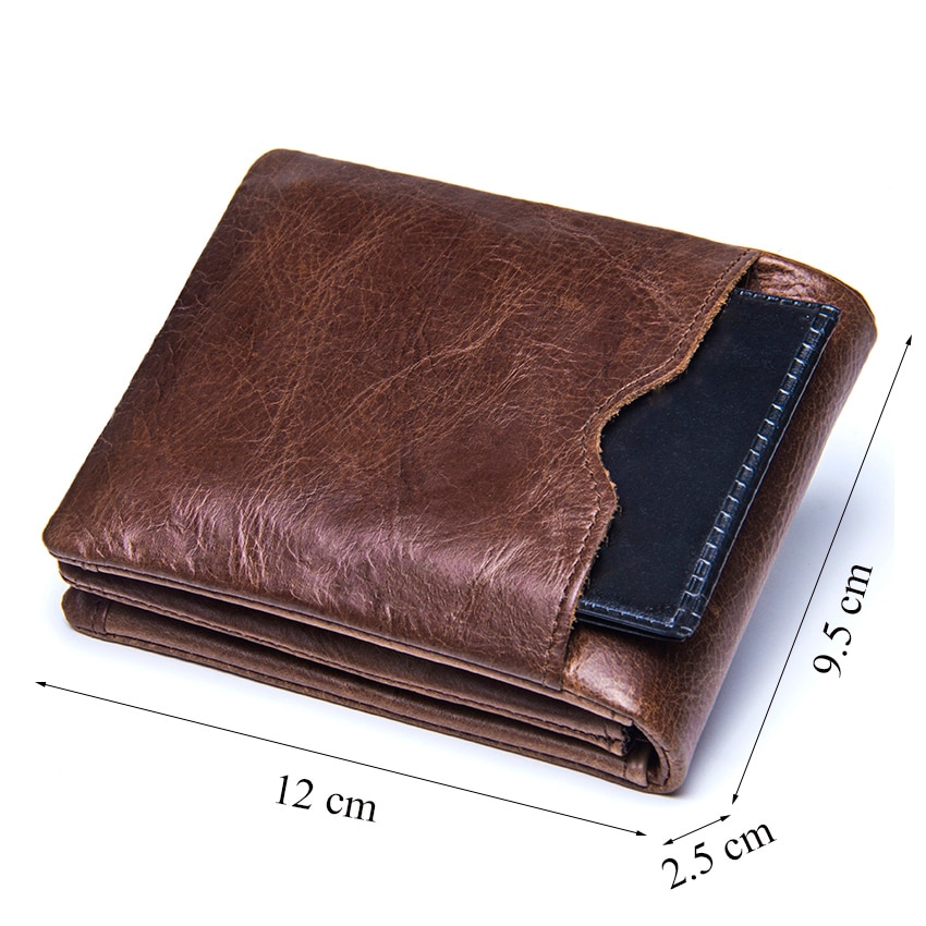 Trifold Wallet Men Leather Purse Trifold Wallet Men Leather Purse