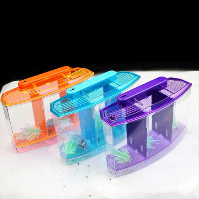 Triple Betta Tank Acrylic Enclosure with LED Lights Triple Betta Tank Acrylic Enclosure with LED Lights