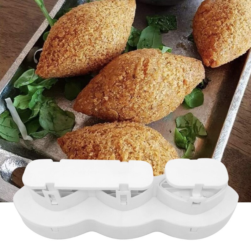 Triple Slot Plastic Kibbeh Mold