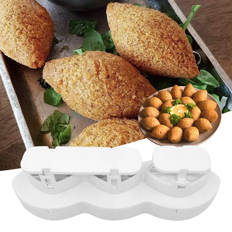 Triple Slot Plastic Kibbeh Mold Triple Slot Plastic Kibbeh Mold