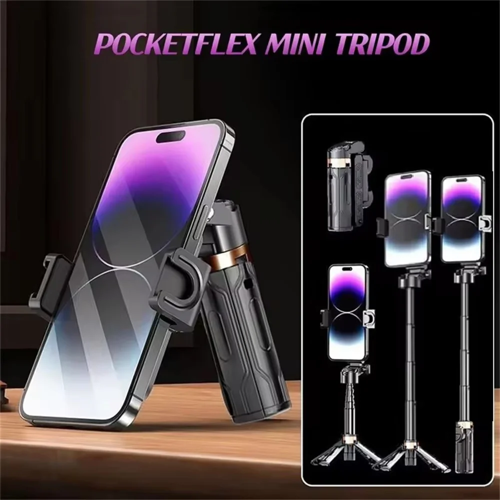 Tripod Phone Stand with Bluetooth Shutter Wireless Selfie Stick Brackets with Phone Holder for Smartphone Camera Tripod Phone Stand with Bluetooth Shutter Wireless Selfie Stick Brackets with Phone Holder for Smartphone Camera