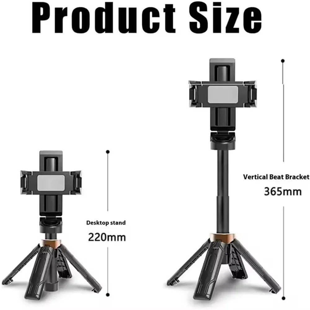 Tripod Phone Stand with Bluetooth Shutter Wireless Selfie Stick Brackets with Phone Holder for Smartphone Camera Tripod Phone Stand with Bluetooth Shutter Wireless Selfie Stick Brackets with Phone Holder for Smartphone Camera