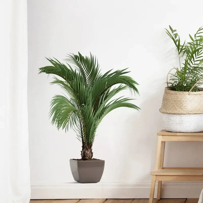 Tropical Green Plant Leaf Self-adhesive Wall Decor Sticker For Living Room Vast Vinyl Vestibule Home Decoration Decal