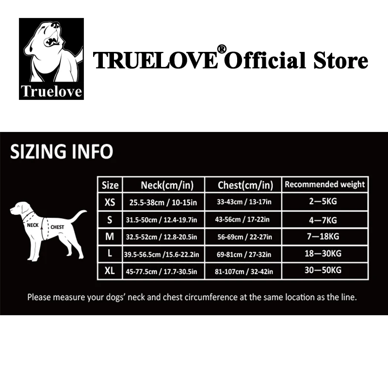 Truelove Pet Harness Small Medium Large Split Dog Fashion Outdoor Truelove Pet Harness Small Medium Large Split Dog Fashion Outdoor