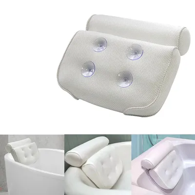 Tub Pillow Headrest with Suction Cups Tub Pillow Headrest with Suction Cups