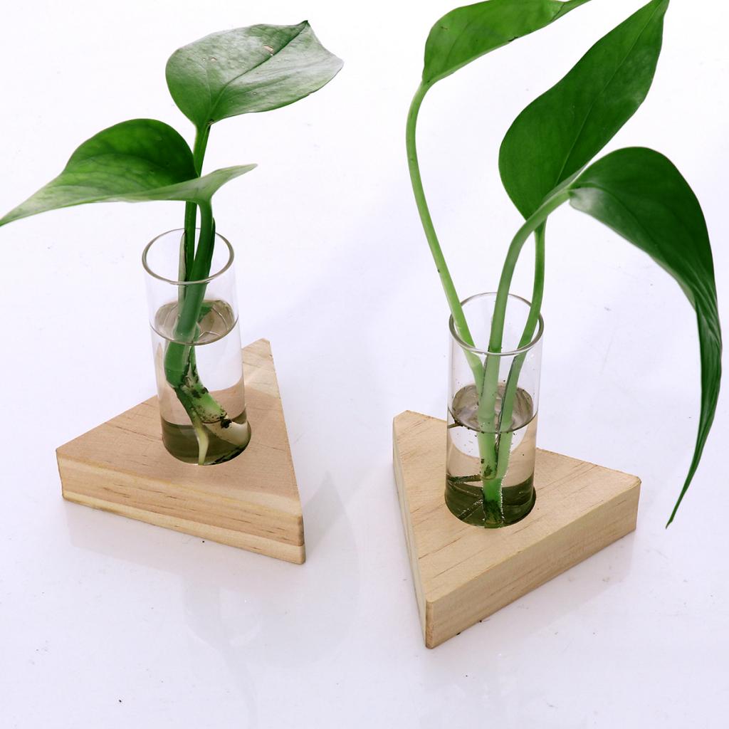 Tube Vase Glass Home Decor Set