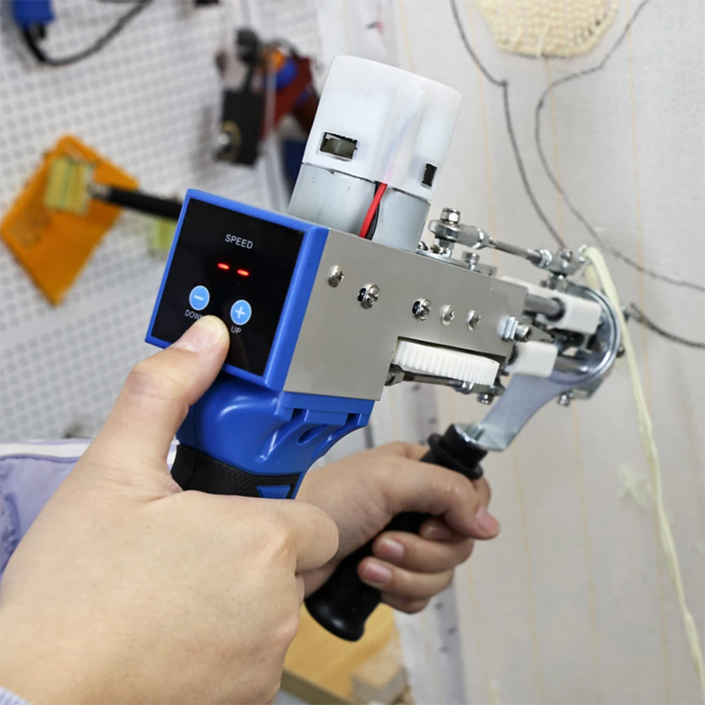 Tufting Gun 2 in 1 Set Electric Carpet Tufting Gun Electric Carpet tapis Knitting Tufting Pistol Weaving Flocking Rug