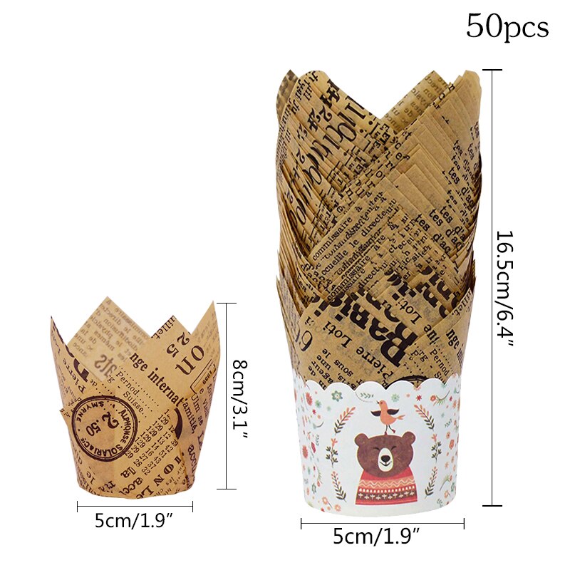 Tulip Muffin Paper Liners (50pcs)