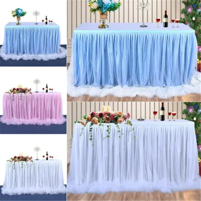 Tulle Table Skirt Party Decoration Tulle Table Skirt Party Decoration