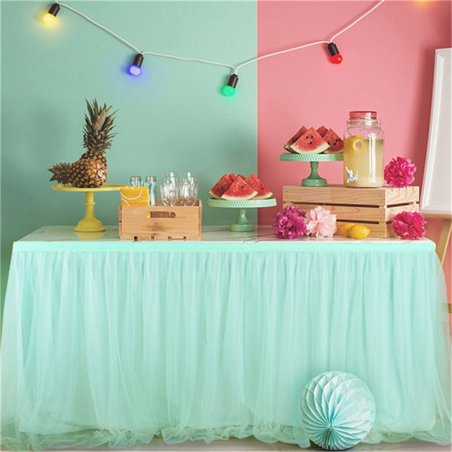 Tulle Table Skirt Party Decoration Tulle Table Skirt Party Decoration