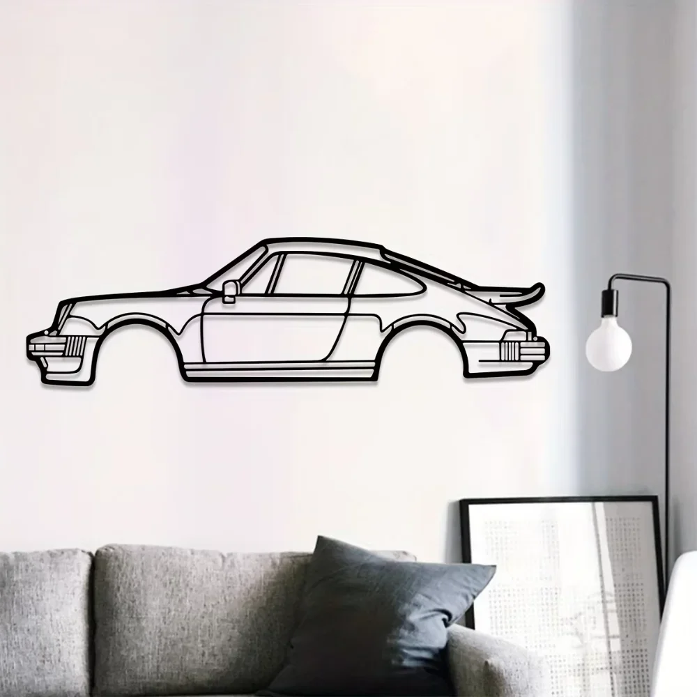Turbo Sports Car Metal Wall Art – Creative Iron Line Design Stylish Home Decoration Pendant – Unique Wall Hanging Turbo Sports Car Metal Wall Art – Creative Iron Line Design Stylish Home Decoration Pendant – Unique Wall Hanging