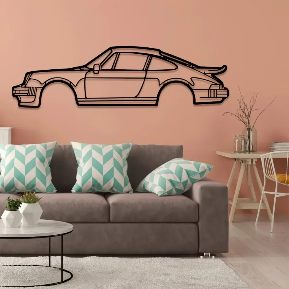 Turbo Sports Car Metal Wall Art – Creative Iron Line Design Stylish Home Decoration Pendant – Unique Wall Hanging Turbo Sports Car Metal Wall Art – Creative Iron Line Design Stylish Home Decoration Pendant – Unique Wall Hanging