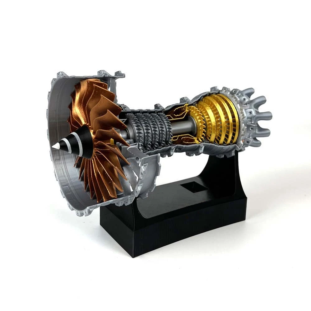 Turbofan Engine Model Aircraft Engine Kit Turbojet Engine Model Adult Gift Mechanical Science Education Toy